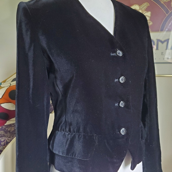 Vtg Nan Duskin Bill Blass Velvet Blazer - Picture 4 of 15
